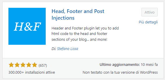 header e footer post injection